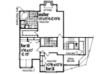 Dream House Plan - Mediterranean Floor Plan - Upper Floor Plan #47-1004