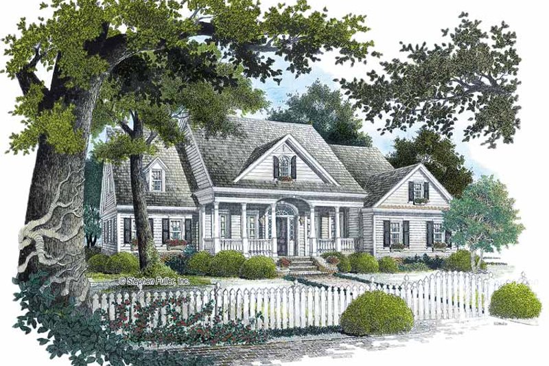 House Design - Country Exterior - Front Elevation Plan #429-298