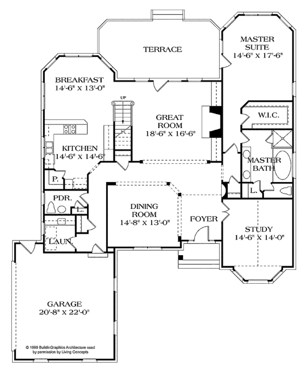 Home Plan - Country Floor Plan - Main Floor Plan #453-307
