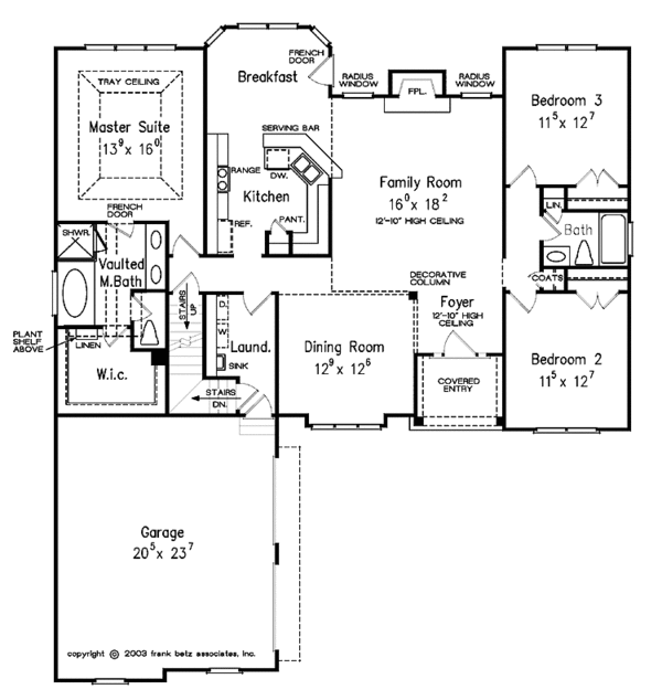Home Plan - Country Floor Plan - Main Floor Plan #927-933