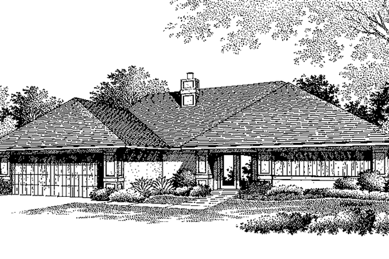 Home Plan - Exterior - Front Elevation 3 for Traditional House Plan #45-406 - 3 bed, 2 bath