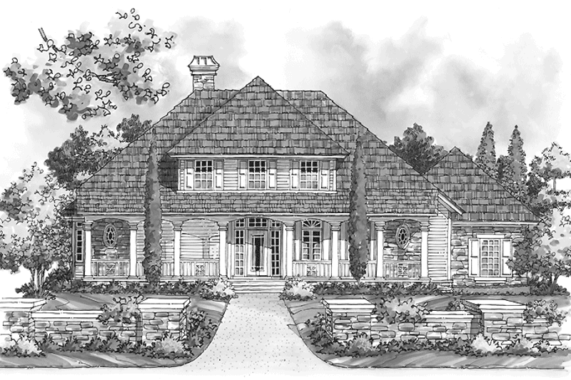 Home Plan - Exterior - Front Elevation 3 for Country House Plan #930-223 - 3 bed, 2.5 bath