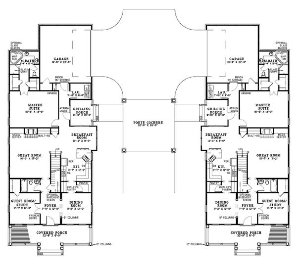 House Blueprint - Country Floor Plan - Main Floor Plan #17-2821