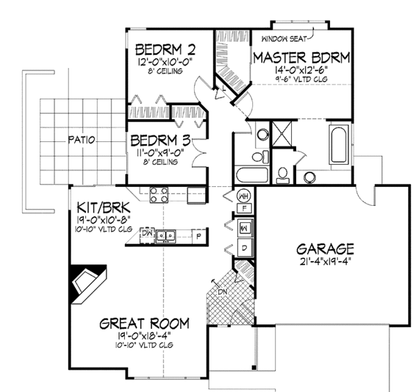 Dream House Plan - Contemporary Floor Plan - Main Floor Plan #320-701