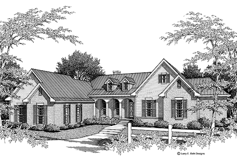 House Design - Country Exterior - Front Elevation Plan #952-212