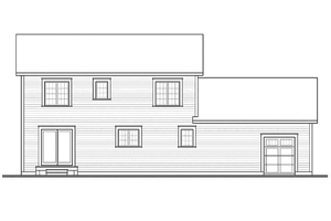 Exterior - Rear Elevation for Colonial House Plan #23-2479 - 4 bed, 2.5 bath