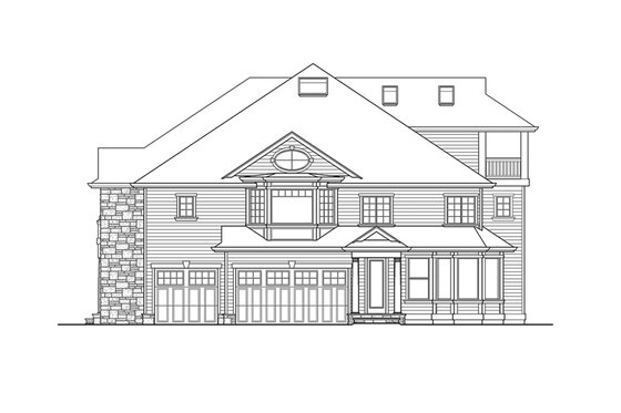 Floor Plan - Other Floor 1 for Classical House Plan #132-512 - 5 bed, 5.5 bath