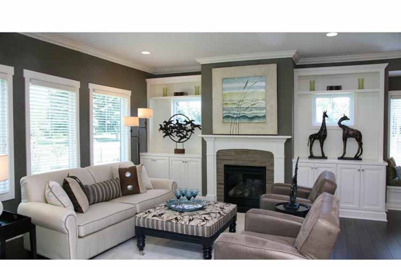 Home Plan - Interior - Family Room for Craftsman House Plan #928-194 - 2 bed, 2.5 bath