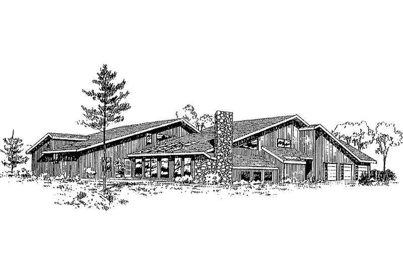Architectural House Design - Exterior - Front Elevation 3 for Traditional House Plan #60-999 - 4 bed, 4 bath