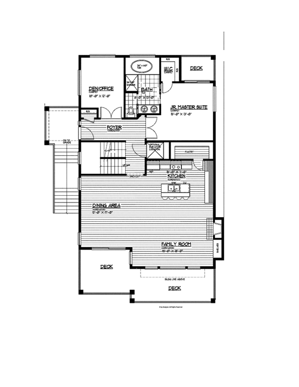Home Plan - Craftsman Floor Plan - Main Floor Plan #569-23