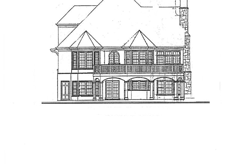 Home Plan - Exterior - Rear Elevation for Country House Plan #429-292 - 3 bed, 2.5 bath