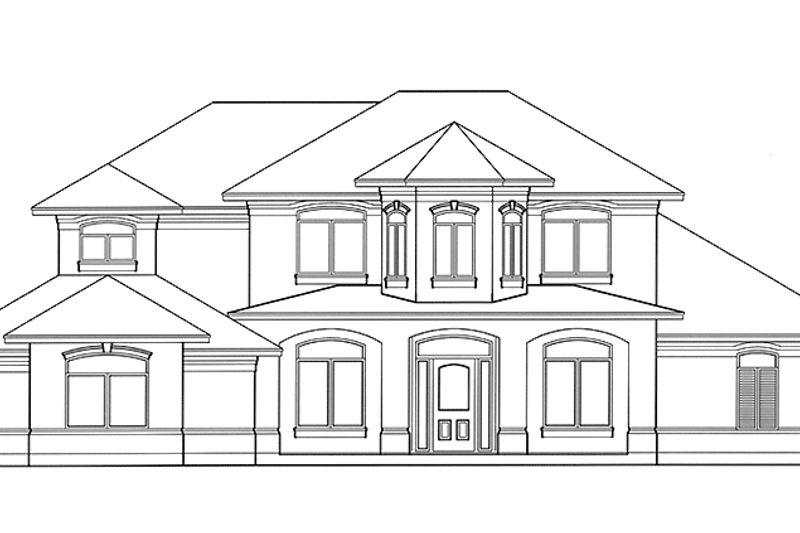 Architectural House Design - European Exterior - Front Elevation Plan #472-337