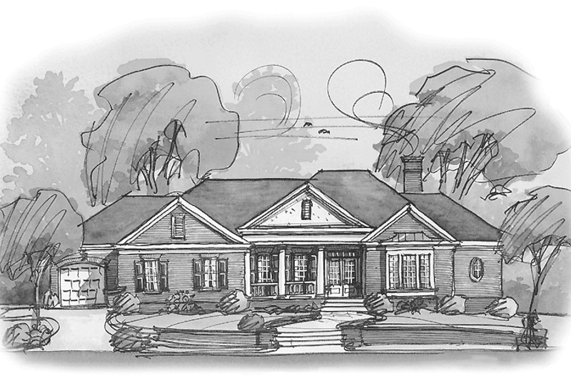 Dream House Plan - Colonial Exterior - Front Elevation Plan #429-270