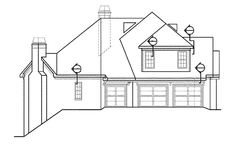 House Blueprint - Exterior - Other Elevation for European House Plan #927-884 - 4 bed, 3.5 bath