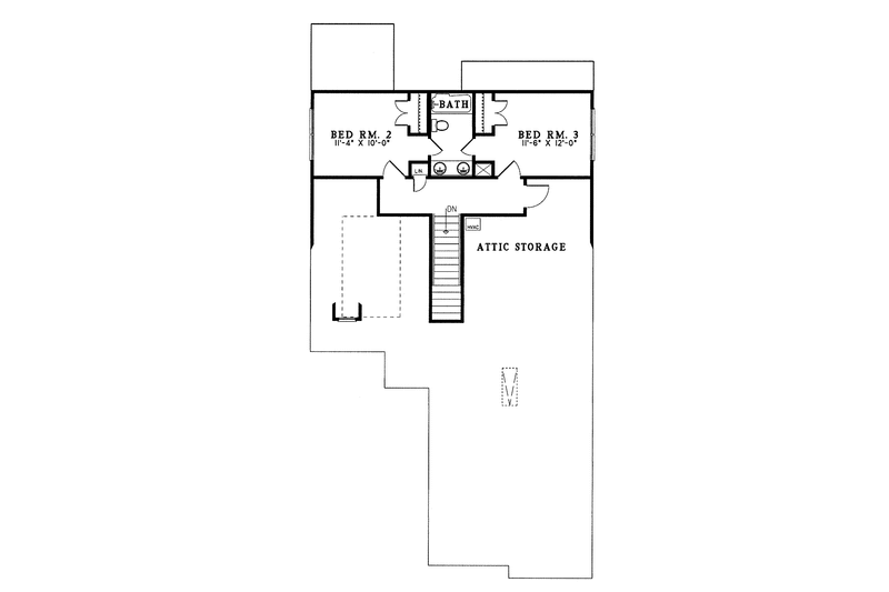 Dream House Plan - Floor Plan - Upper Floor for Country House Plan #17-2657 - 3 bed, 2.5 bath