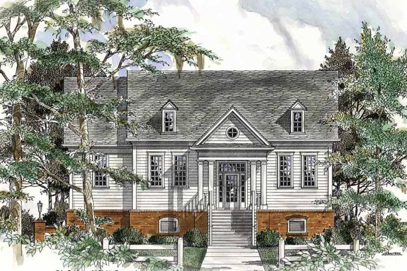 Home Plan - Exterior - Front Elevation 3 for Traditional House Plan #54-319 - 3 bed, 3 bath