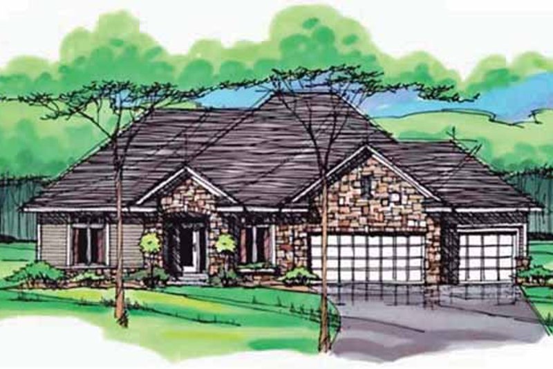 House Plan Design - European Exterior - Front Elevation Plan #51-995