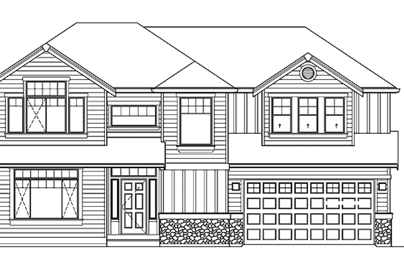 House Plan Design - Exterior - Front Elevation 5 for Contemporary House Plan #951-22 - 4 bed, 3 bath