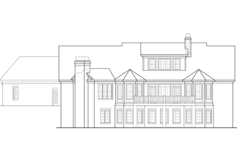 Home Plan - Exterior - Rear Elevation for Traditional House Plan #927-958 - 4 bed, 3.5 bath
