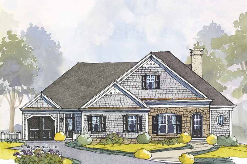 Home Plan - Exterior - Front Elevation 3 for Colonial House Plan #429-444 - 3 bed, 2.5 bath