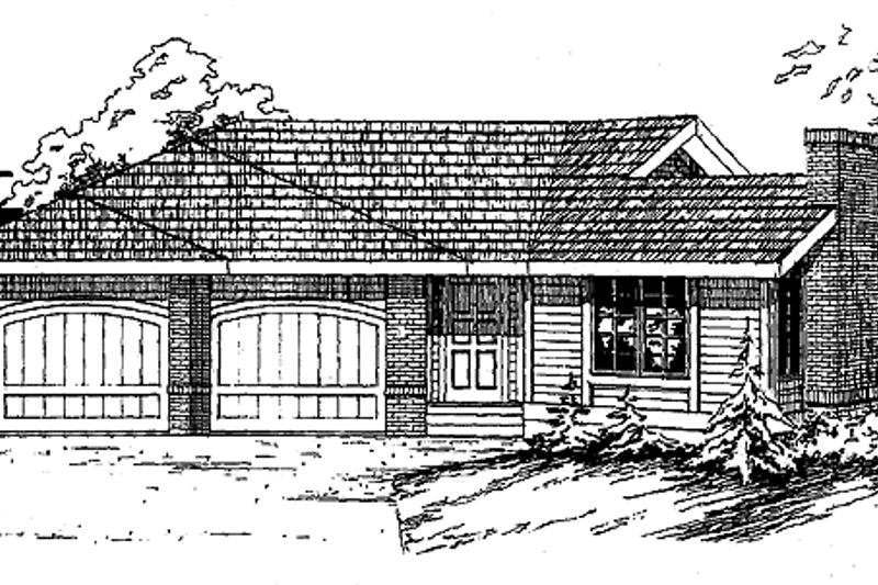 House Plan Design - Ranch Exterior - Front Elevation Plan #60-697