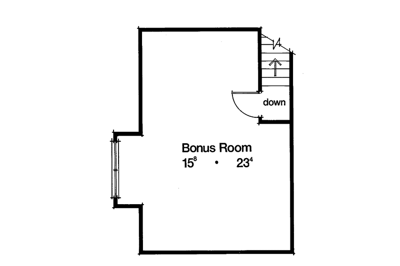 Home Plan - Floor Plan - Lower Floor for Mediterranean House Plan #417-528 - 3 bed, 2 bath