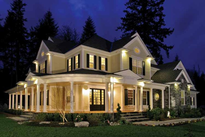Dream House Plan - Exterior - Front Elevation 3 for Country House Plan #132-352 - 4 bed, 4.5 bath