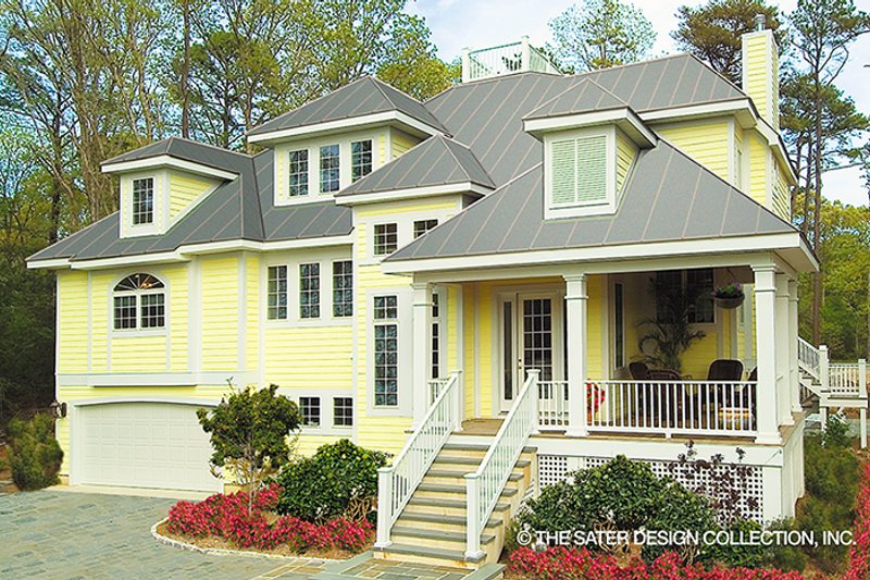 House Blueprint - Country Exterior - Front Elevation Plan #930-111