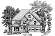 Traditional Style House Plan - 4 Beds 3 Baths 2275 Sq/Ft Plan #927-100 