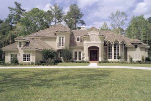 Home Plan - Mediterranean Exterior - Front Elevation Plan #417-536