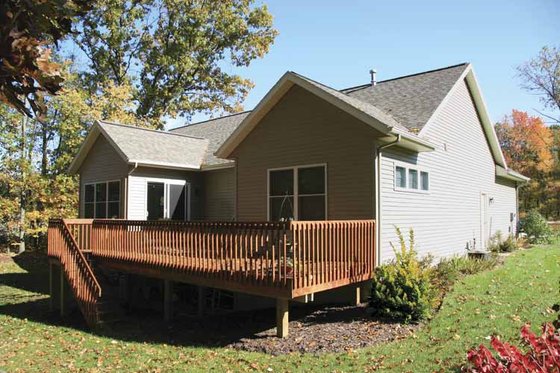 Exterior - Rear Elevation 1 for Craftsman House Plan #928-120 - 3 bed, 3 bath