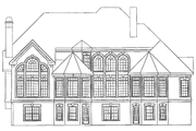 European Style House Plan - 4 Beds 3.5 Baths 4682 Sq/Ft Plan #927-175 Exterior 