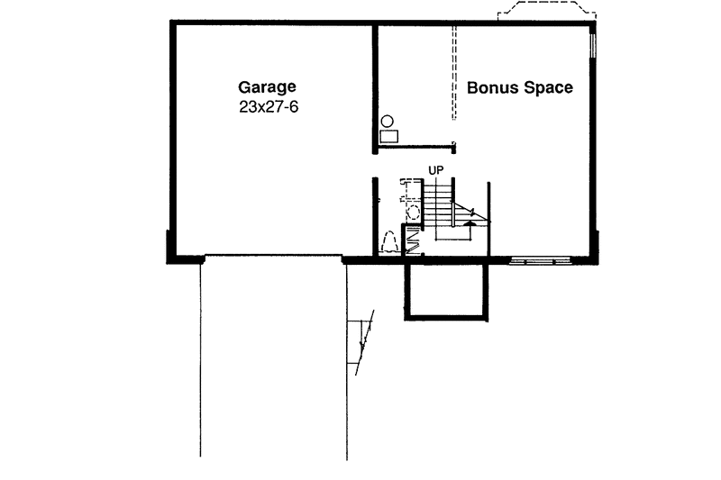 Architectural House Design - Floor Plan - Lower Floor for Country House Plan #320-577, 0 bath
