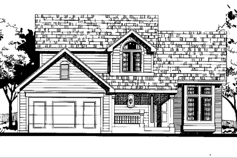 Home Plan - Country Exterior - Front Elevation Plan #300-106