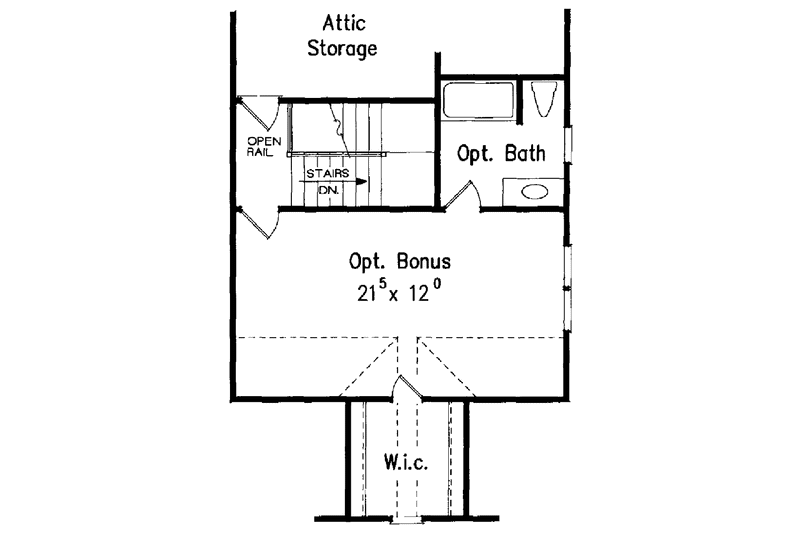 Home Plan - Floor Plan - Other Floor for Craftsman House Plan #927-637 - 3 bed, 2 bath