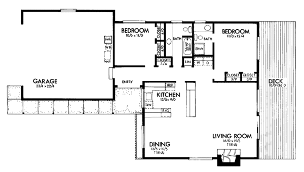 Home Plan - Country Floor Plan - Main Floor Plan #320-807