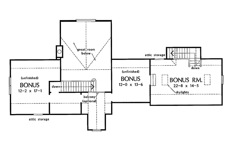 Home Plan - Floor Plan - Other Floor for Ranch House Plan #929-240 - 3 bed, 2 bath