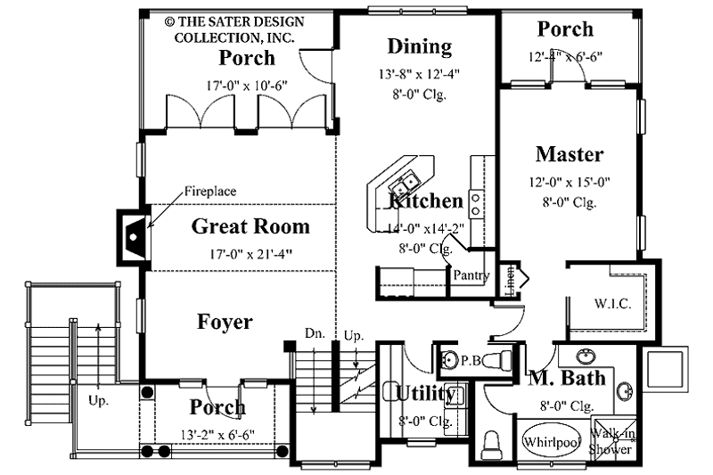 Home Plan - Floor Plan - Main Floor for Traditional House Plan #930-156 - 3 bed, 2.5 bath