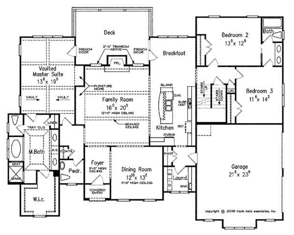 House Plan Design - European Floor Plan - Main Floor Plan #927-412