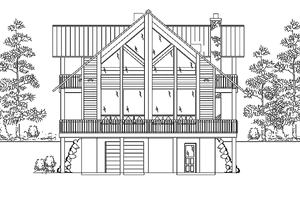 Architectural House Design - Contemporary Exterior - Front Elevation Plan #945-1