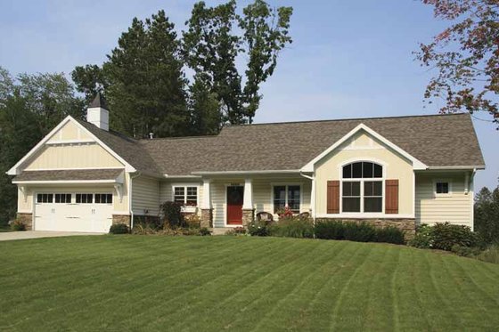 Exterior - Front Elevation 7 for Craftsman House Plan #928-117 - 2 bed, 2.5 bath