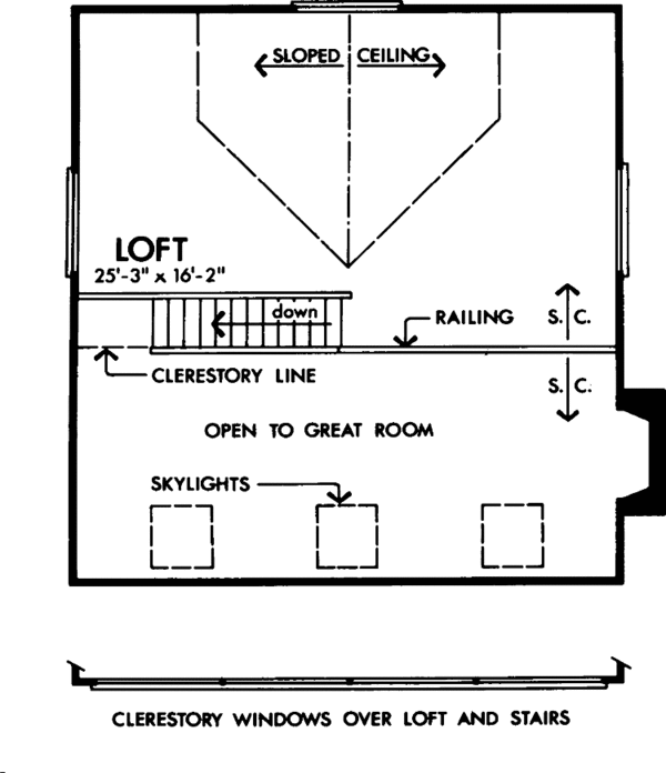 Dream House Plan - Contemporary Floor Plan - Upper Floor Plan #320-824