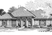 Country Style House Plan - 3 Beds 2 Baths 1961 Sq/Ft Plan #45-478 