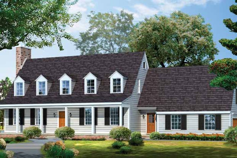 Architectural House Design - Colonial Exterior - Front Elevation Plan #72-678