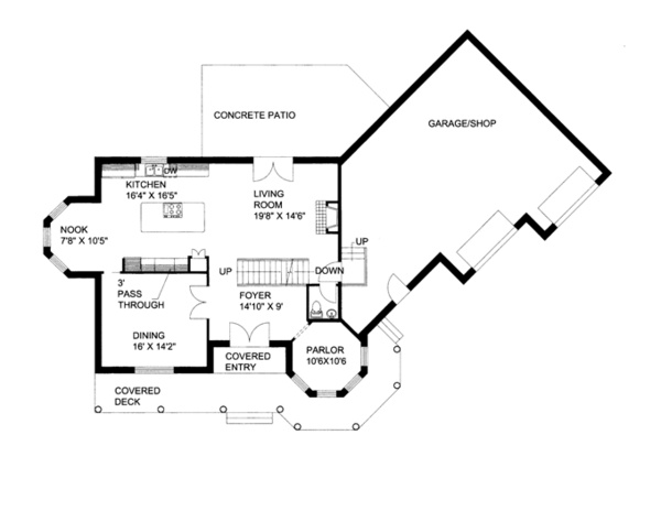 House Design - Victorian Floor Plan - Main Floor Plan #117-864