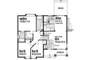 Craftsman Style House Plan - 3 Beds 2 Baths 1088 Sq/Ft Plan #47-949 