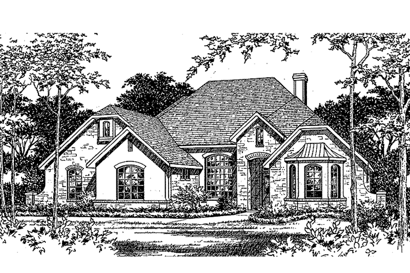 House Blueprint - Country Exterior - Front Elevation Plan #472-291