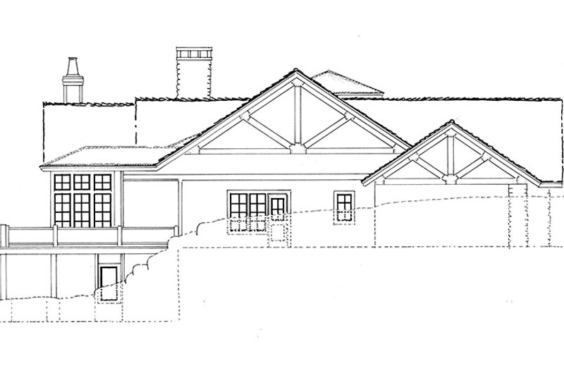 Architectural House Design - Exterior - Other Elevation 1 for Ranch House Plan #942-35 - 4 bed, 4.5 bath