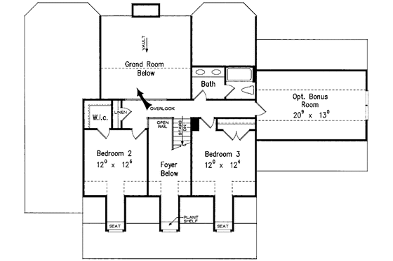 Floor Plan - Upper Floor for Country House Plan #927-570 - 4 bed, 3 bath