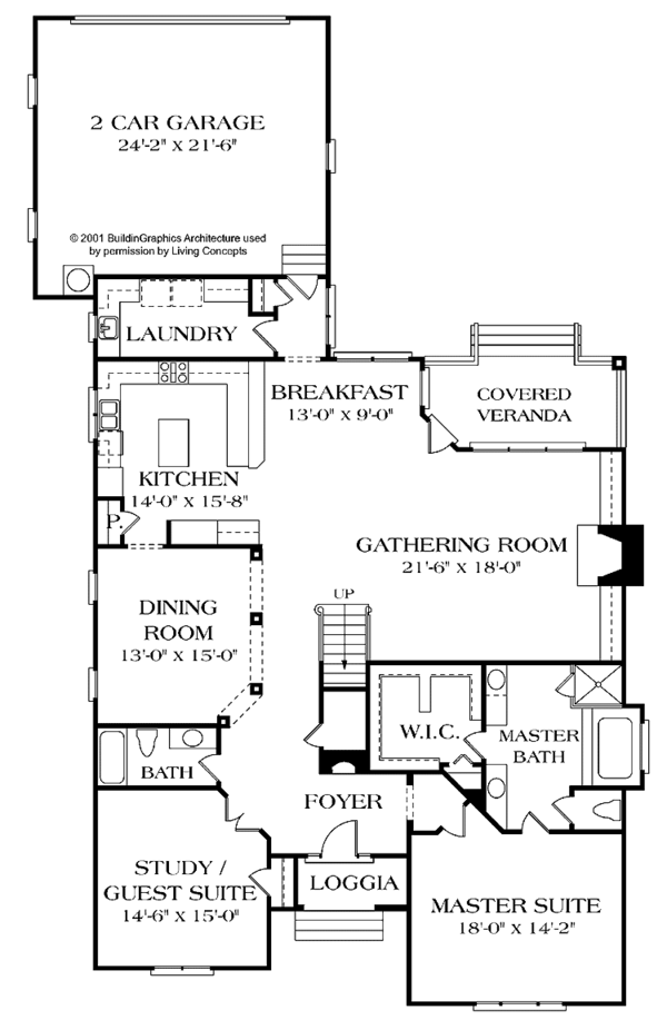 Home Plan - Country Floor Plan - Main Floor Plan #453-395